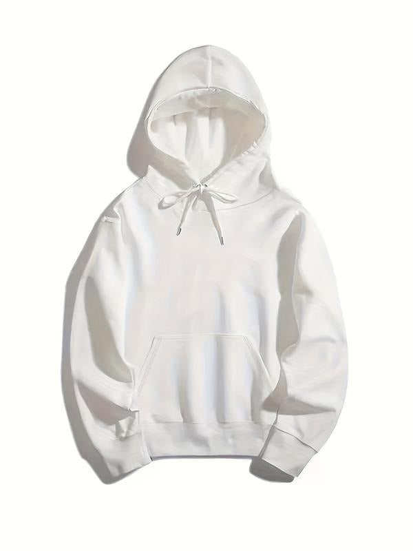 Women's Casual Loose-Fitting Hoodie, Thick Kint Fabric, Plain Pattern, Spring & Fall Fashion, 1 Piece T-Shirts, Sweatshirt