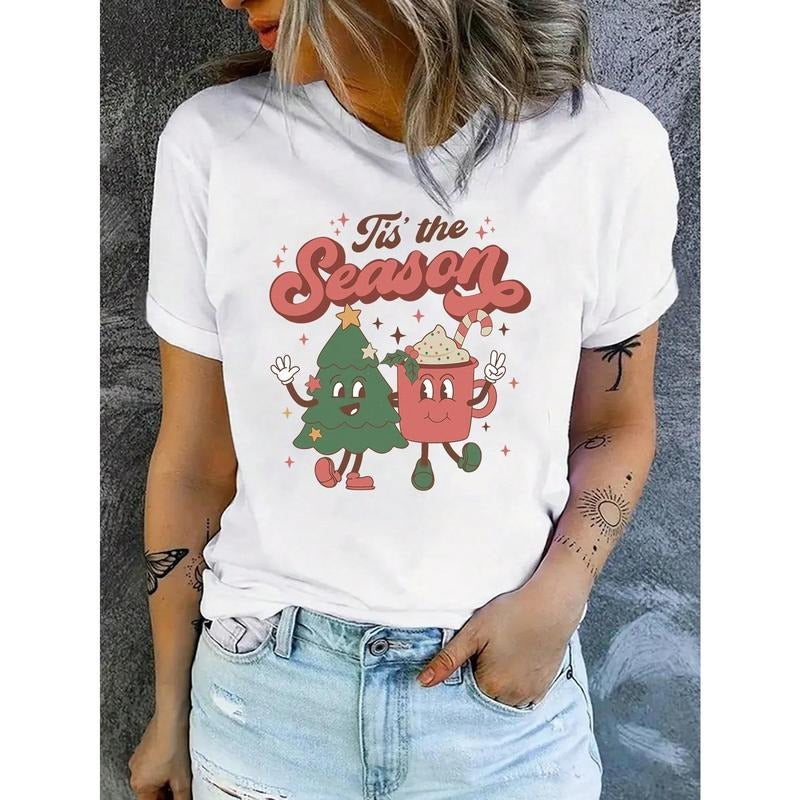 Women's Christmas Printed T-shirt Hoodie, Sweatshirt | PodTeesHub.com