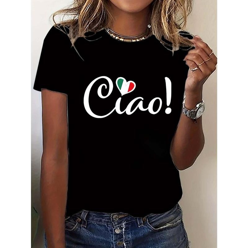 Women's Italian "Ciao!" Graphic T-Shirt