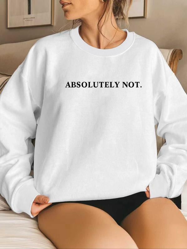 Women's Landscape & Letter Print Crew Neck Sweatshirt, Casual Long Sleeve Pullover for Fall & Winter, Women's Clothes for...