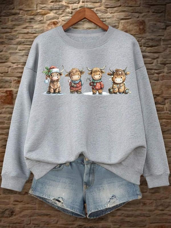 Women's Letter Print Drop Shoulder  Thermal Lined Sweatshirt, Casual Long Sleeve Round Neck Pullover for Winter, Ladies...