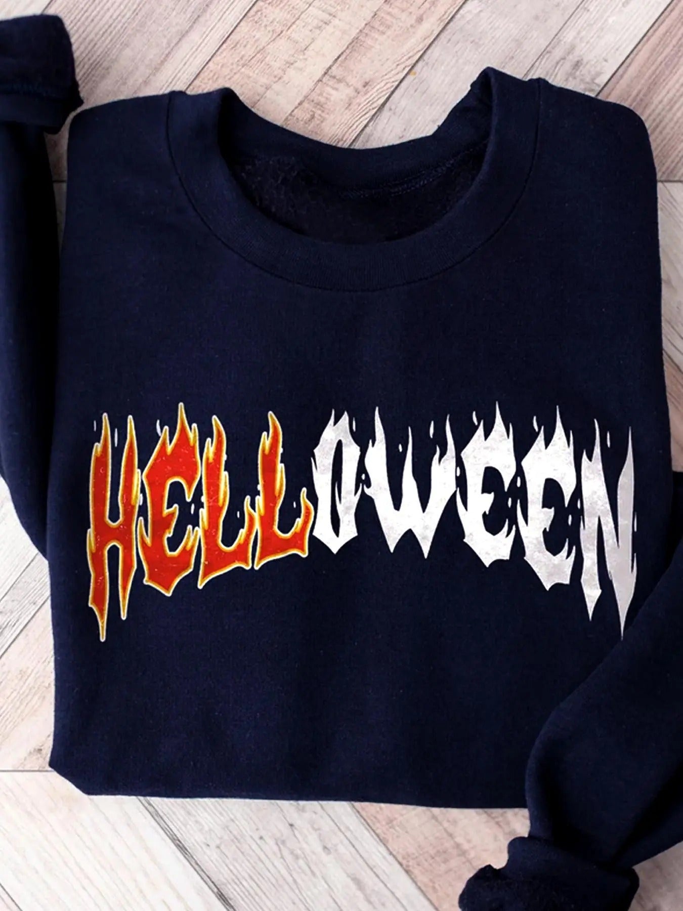 Women's Letter Print Drop Shoulder Sweatshirt, Casual Long Sleeve Round Neck Pullover for Daily Wear, Ladies Clothes for...