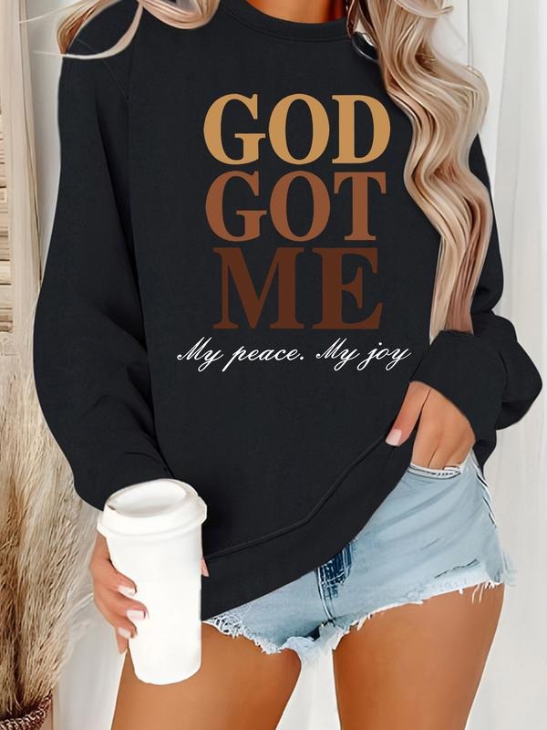 Women's Letter Print Sweatshirt, Graduation Long Sleeve Top, Back-To-School Clothing, Teacher, Fall Casual Fitted...
