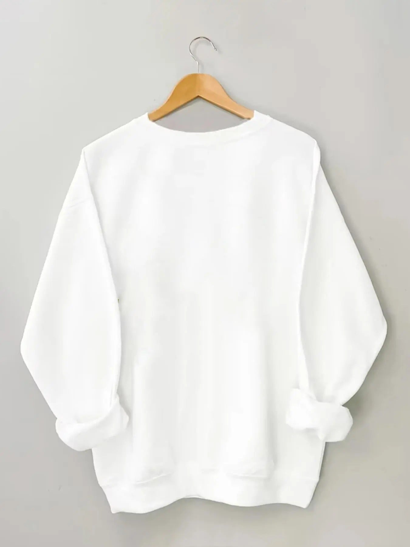 Women's Meteor & Mountain & Letter Print Round Neck Sweatshirt, Casual Long Sleeve Crew Neck Pullover for Daily Wear,...