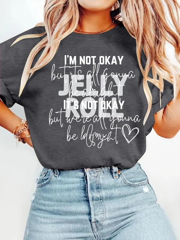 Women's Summer Casual Fitted Round Neck Short Sleeve T-Shirt, Inspirational Bible Verse Print, Comfortable Breathable...