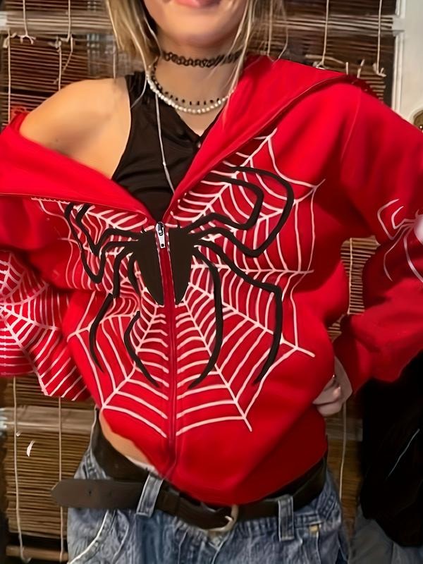 Women's Y2K style hoodie, casual long sleeved pullover, patterned letter print, Spring and Autumn fashion style 04...