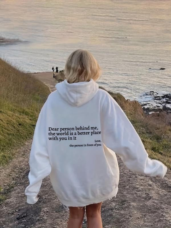 Women's Y2K style hoodie, sweatshirts, casual long sleeved pullover, patterned letter print, Spring and Autumn fashion...
