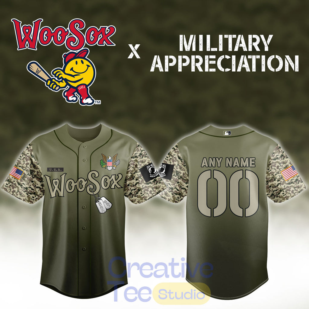 Worcester Red Sox x Military Appreciation Night Custom Baseball Jersey