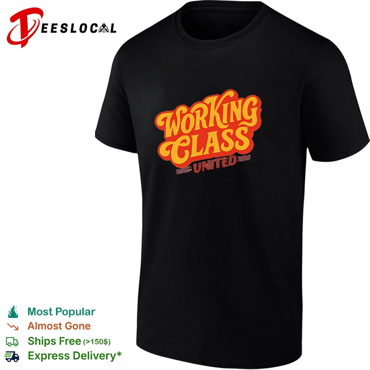 Working Class United labor union workers rights shirt