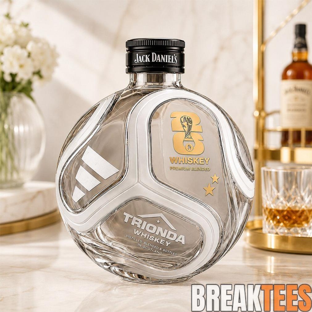World Cup 2026 Trionda Ball Design Whiskey Bottle