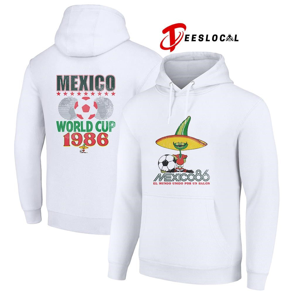 World Cup Mexico 86 el mundo unido por un balon mascot graphic shirt
