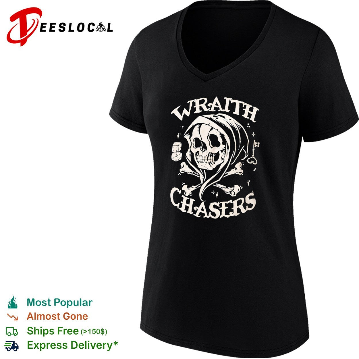 Wraith Chasers Skull shirt