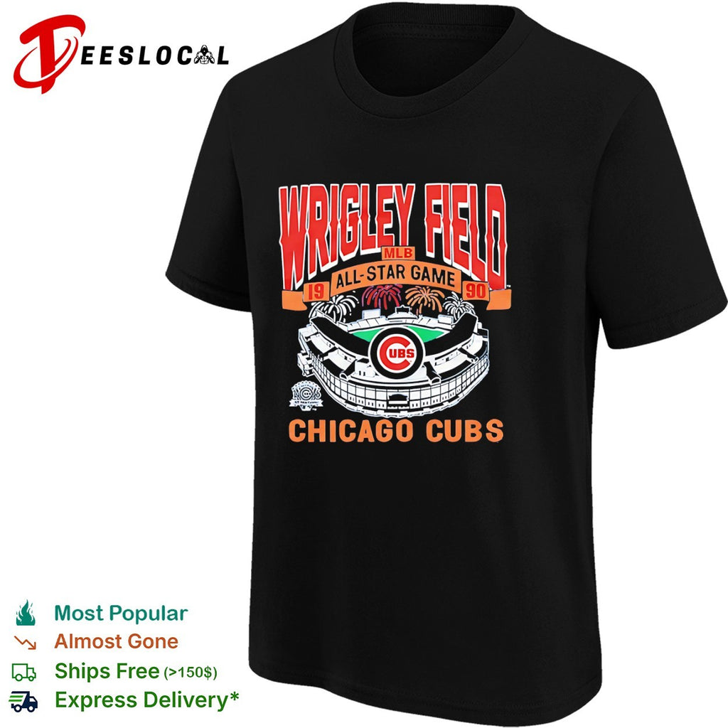 Wrigley Field 1990 MLB All Star Game Chicago Cubs Logo Shirt