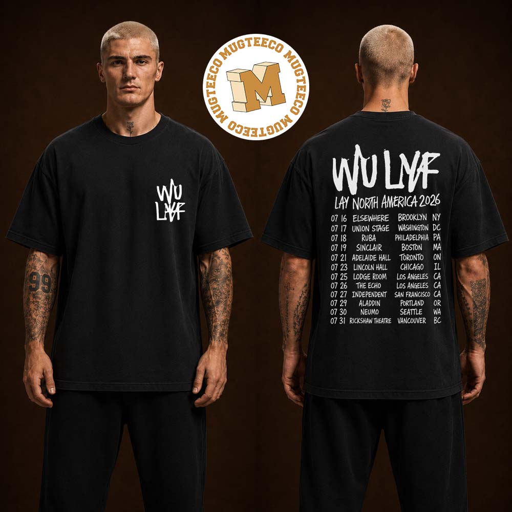 Wu Lyf North American Summer Tour 2026 Exclusive Two Sided Unisex T Shirt