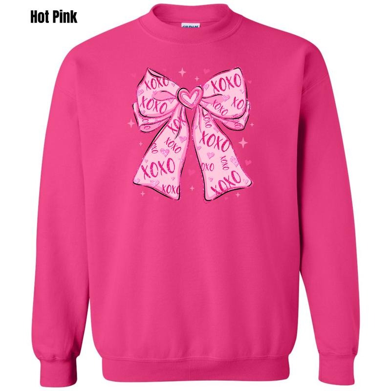 XOXO Bow Sweatshirt 'NLB' T-Shirts, Hoodie | PodTeesHub.com
