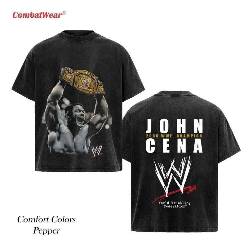 YOUNG CENA "2006 CHAMPION" V2 TEE, Wrestling Shirt, Wrestling Graphic T-shirt, Wrestler Shirt, Sports Shirt, Vintage...