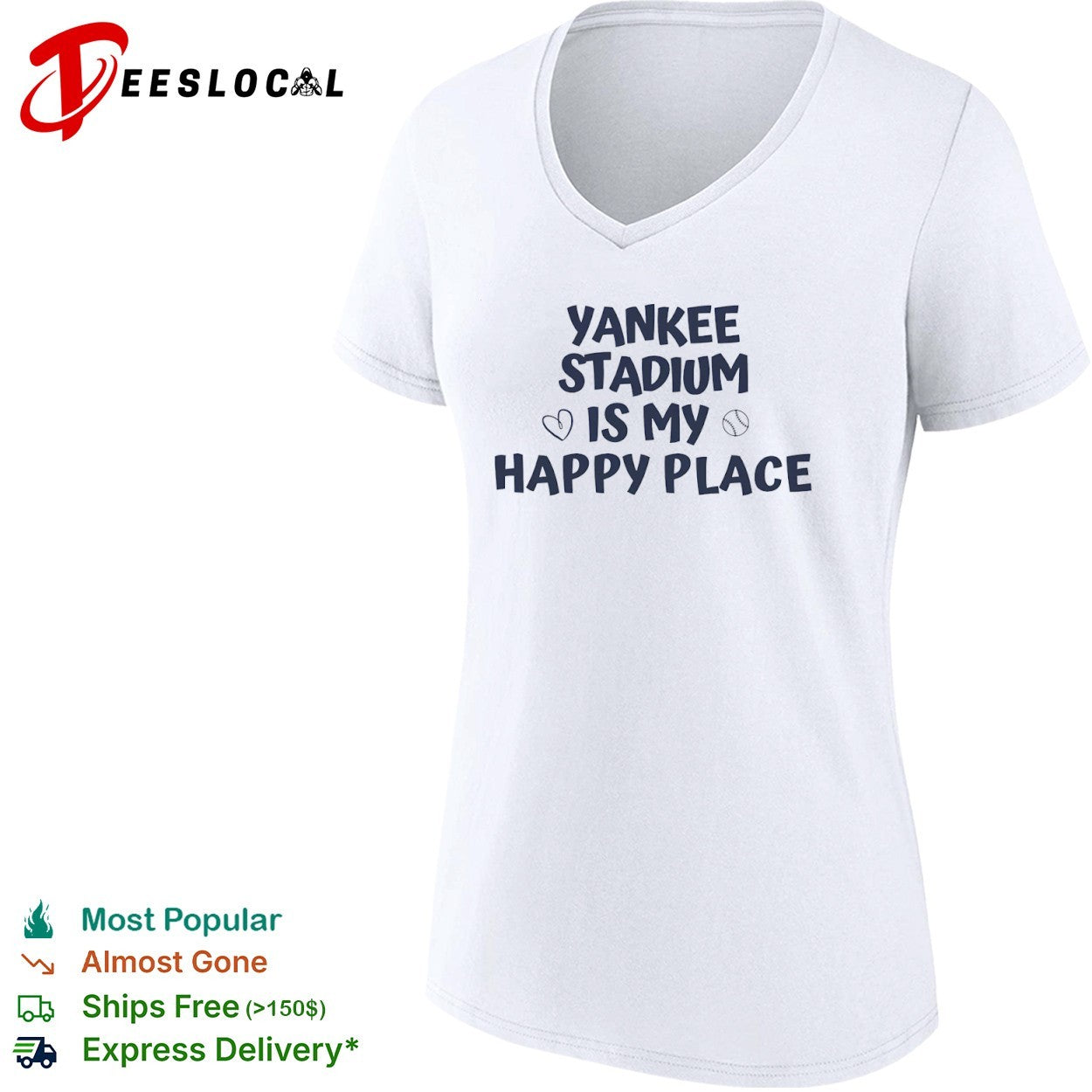 Yankee Stadium is my happy place shirt