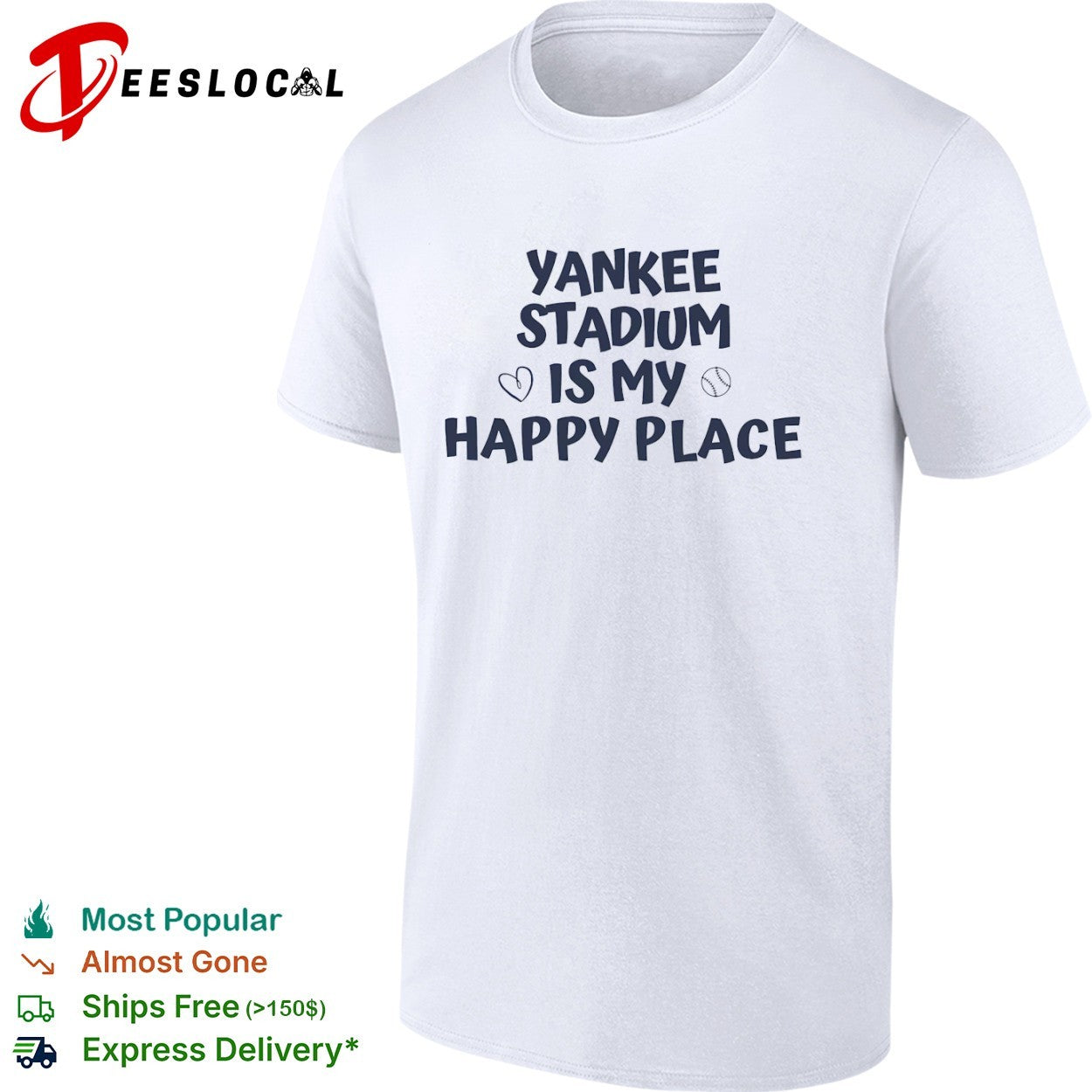 Yankee Stadium is my happy place shirt