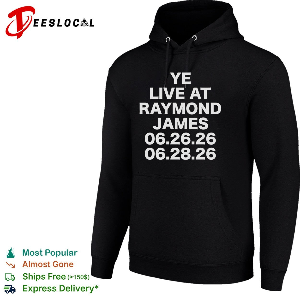 Ye Live at Raymond James 06 26 26 06 28 26 Concert Tour Shirt