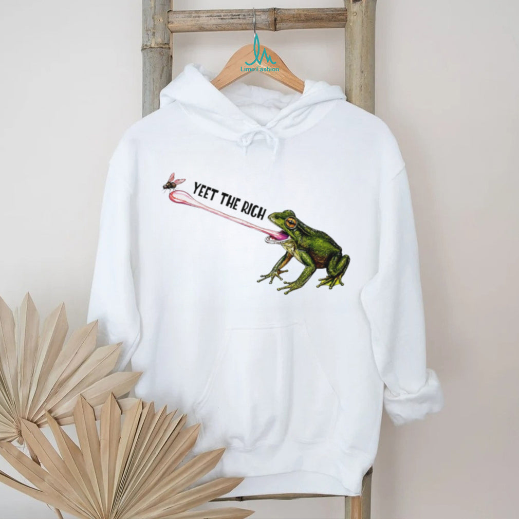 Yeet the rich frog graphic shirt