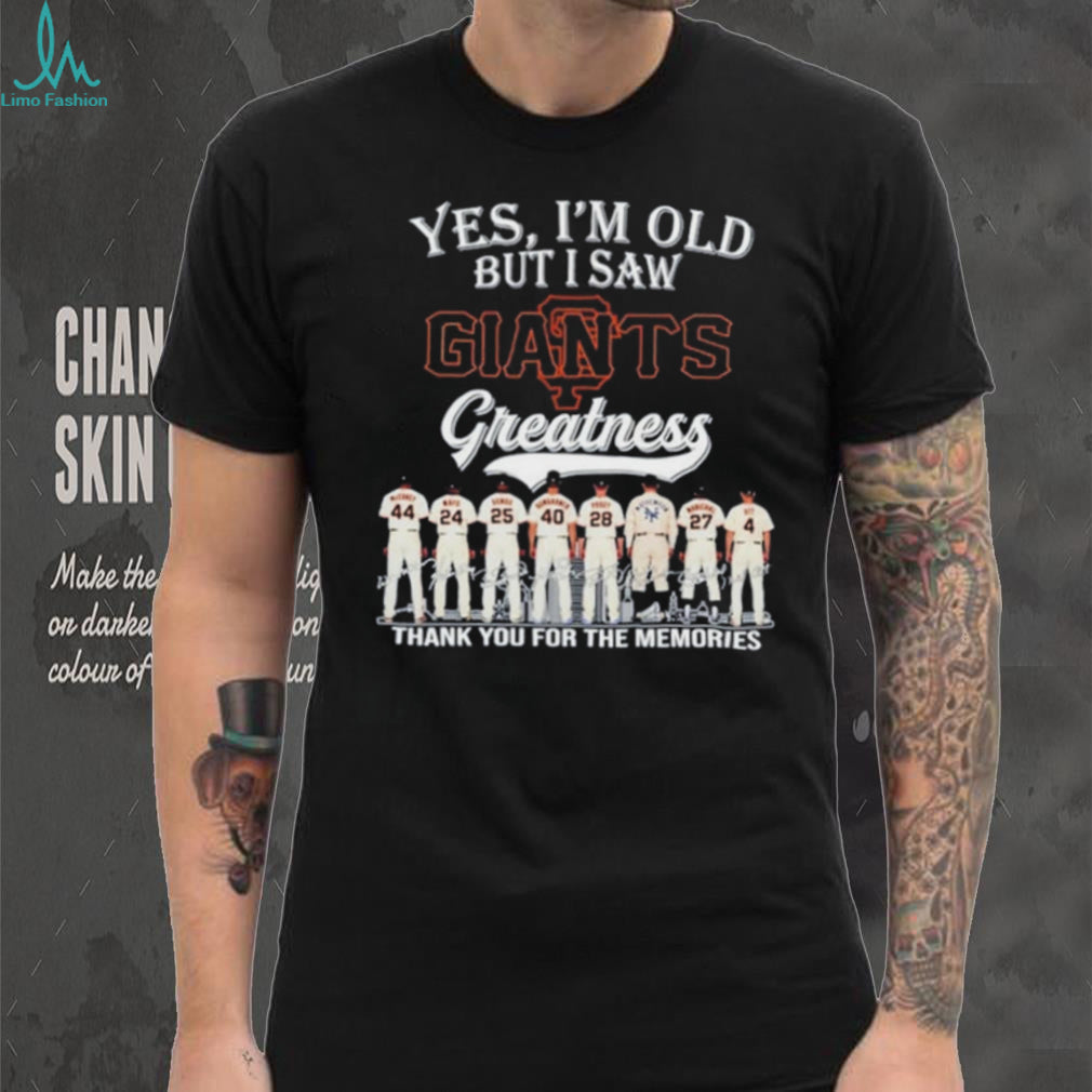 Yes I’m Old but I Saw Giants Greatness Signature shirt