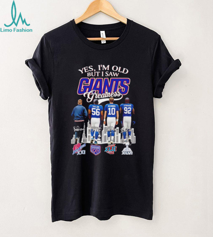 Yes I’m old but I saw New York Giants greatness skyline signature shirt