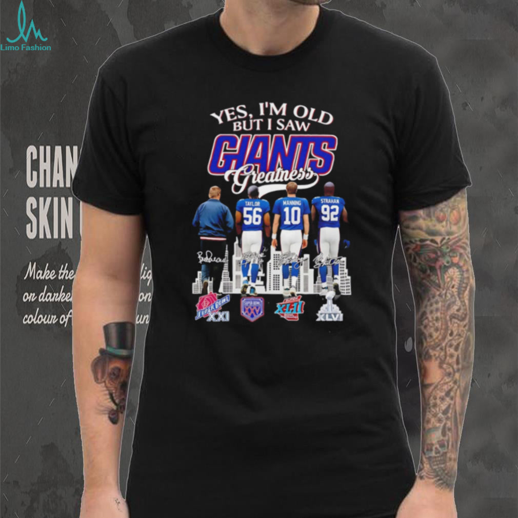 Yes I’m old but I saw New York Giants greatness skyline signature shirt