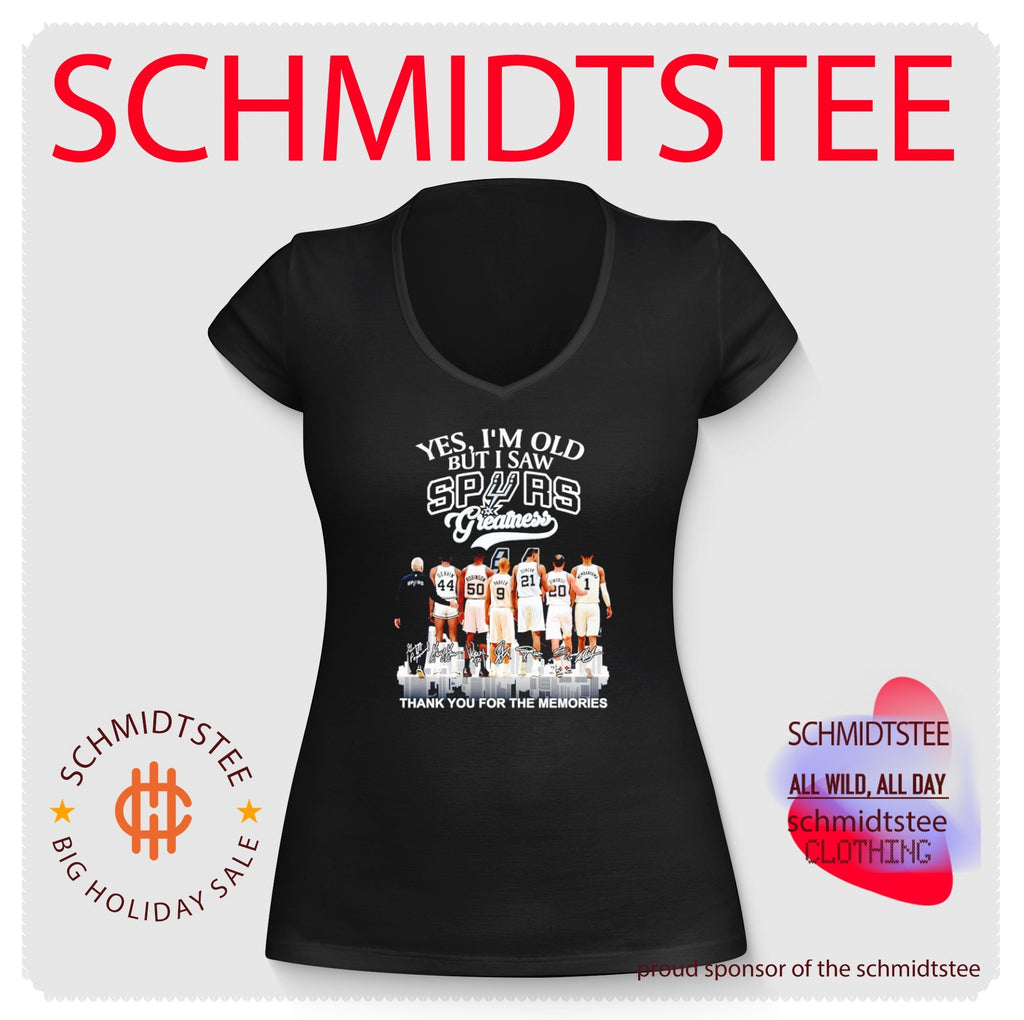 Yes I’m old but I saw San Antonio Spurs Greatness thank you for the memories shirt