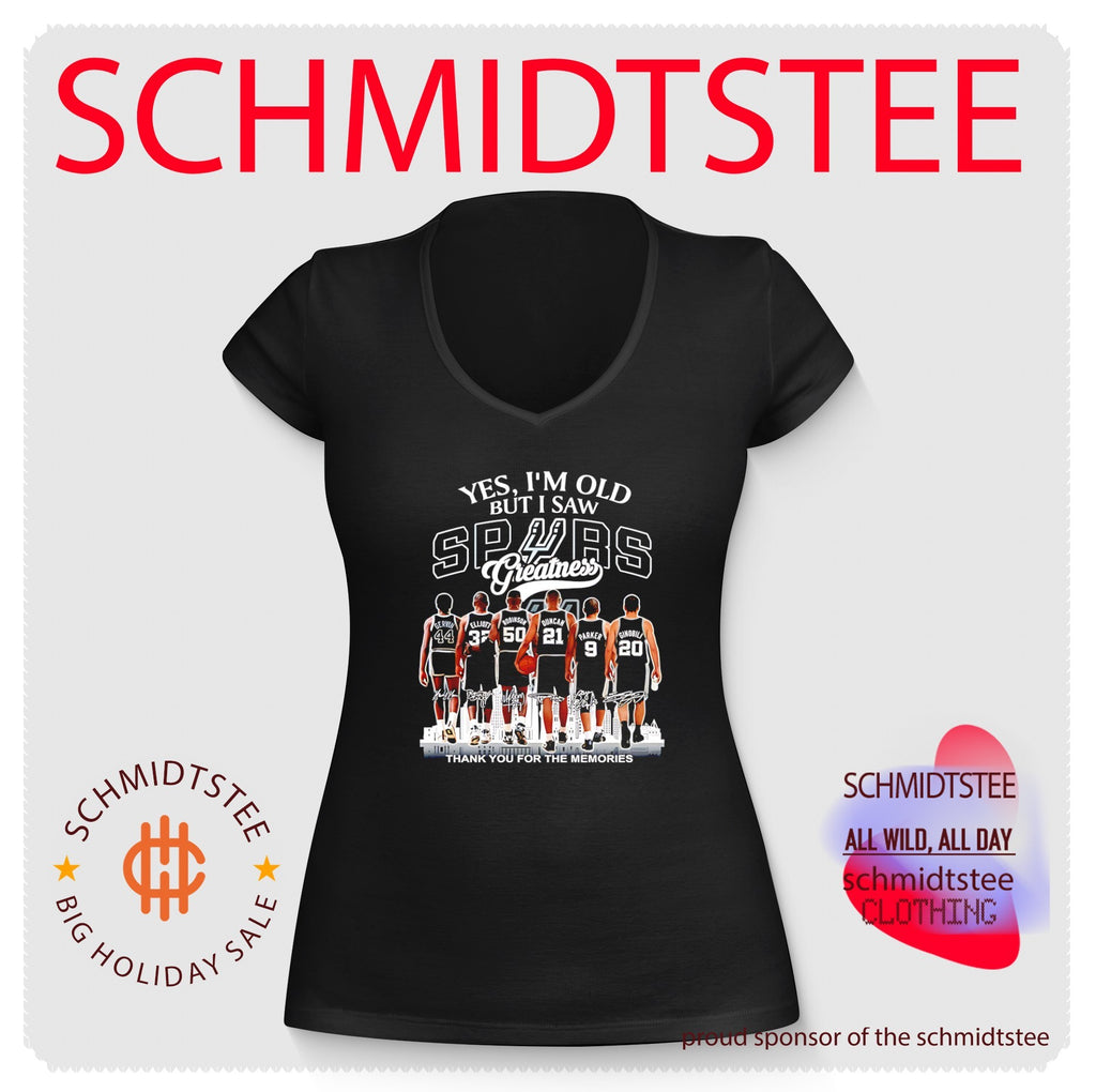 Yes I’m old but I saw San Antonio Spurs greatness thank you for the memories shirt