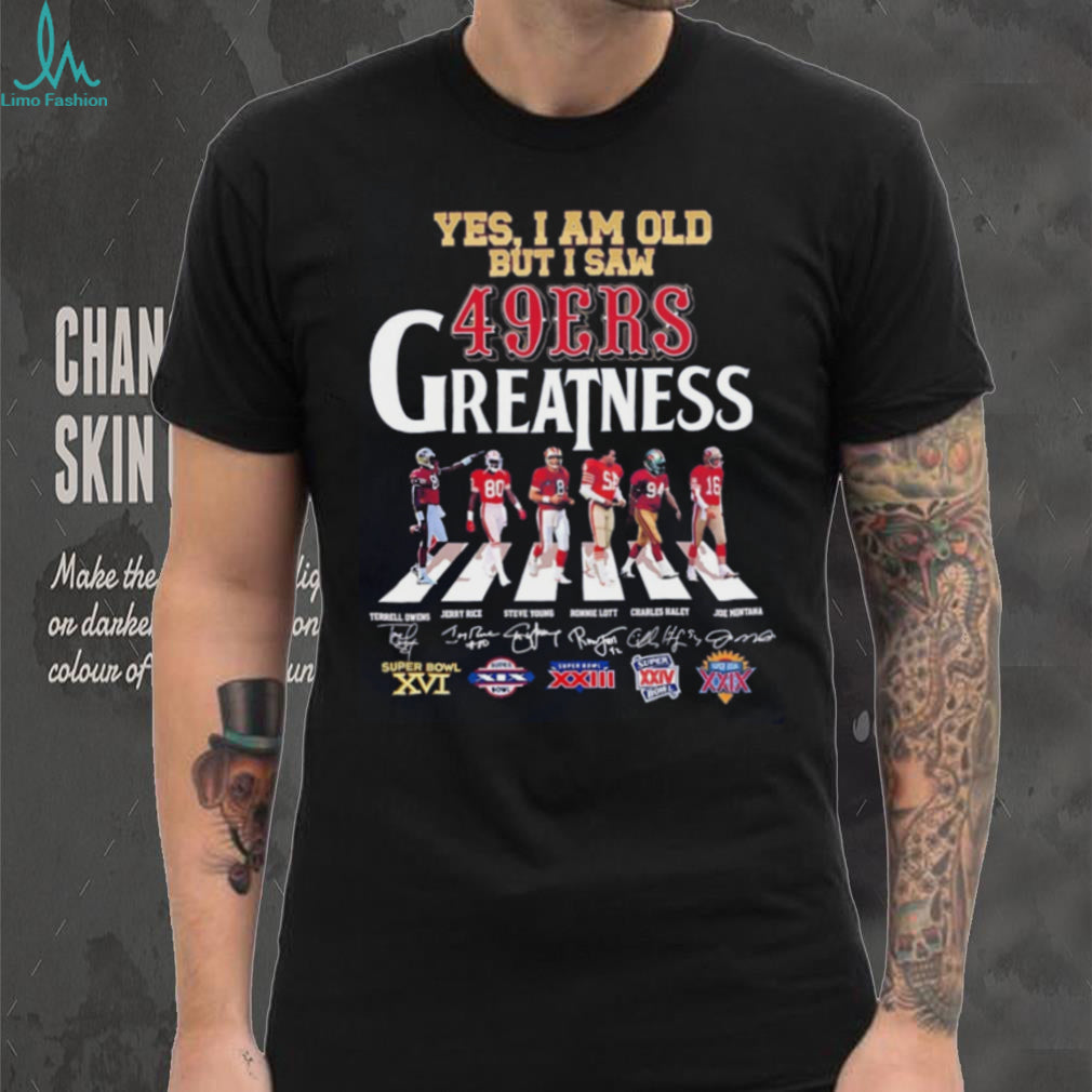 Yes I’m old but I saw San Francisco 49ers greatness Abbey Road signature shirt