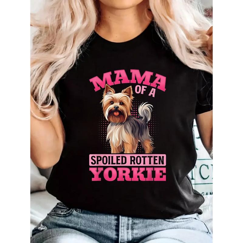 Yorkshire Terrier Dog T-shirt exclusive design Yorkie Mama of a Spoiled Rotten Hoodie, Sweatshirt | PodTeesHub.com