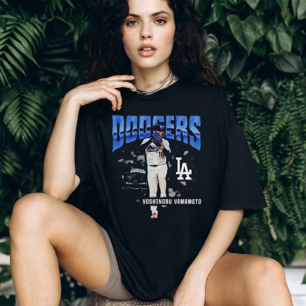 Yoshinobu Yamamoto Los Angeles Dodgers enlarged player shirt