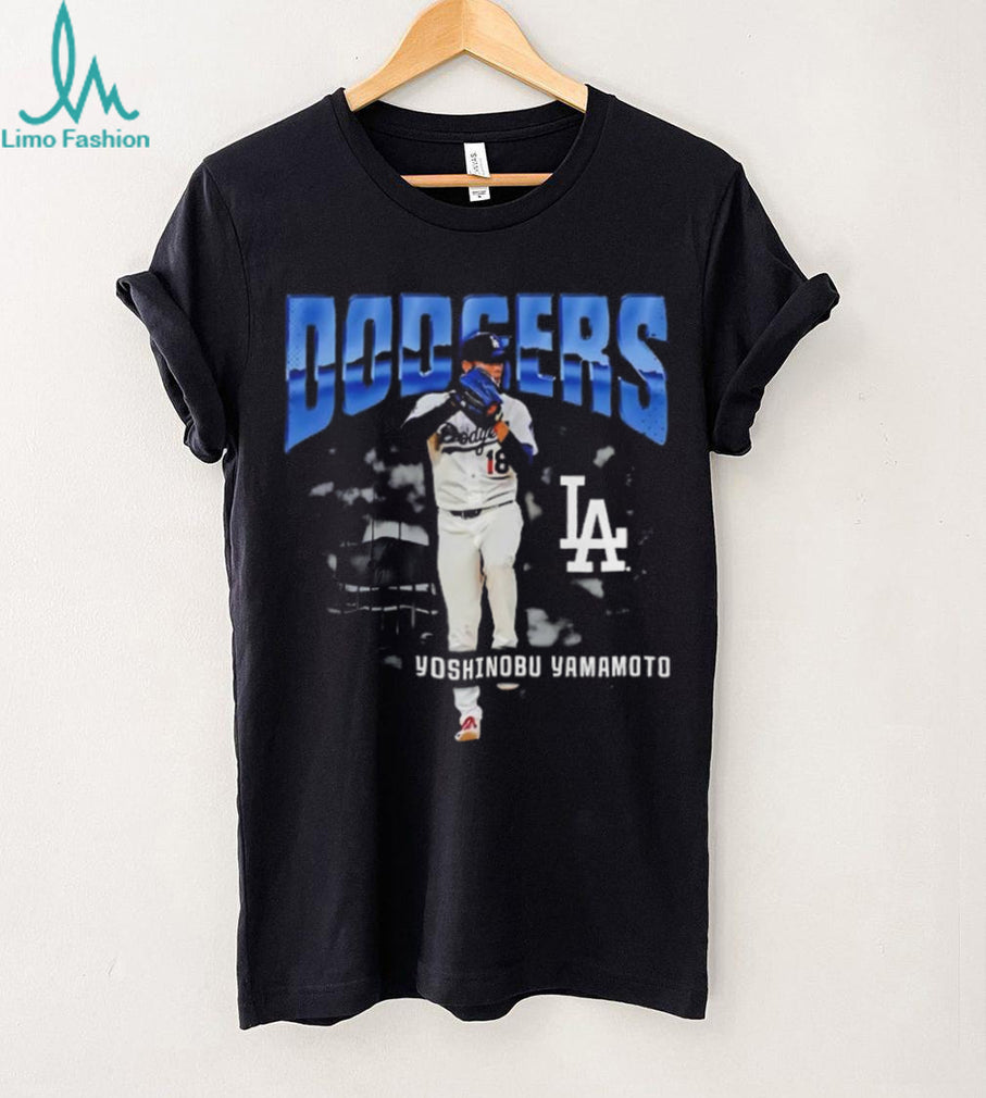 Yoshinobu Yamamoto Los Angeles Dodgers enlarged player shirt