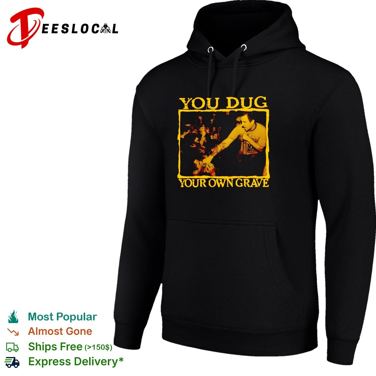 You dug your own grave live show singer pointing at crowd shirt