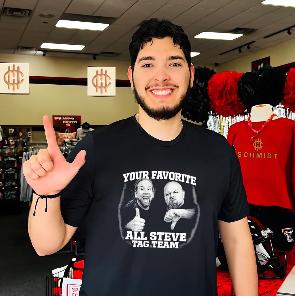Your favorite all Steve tag team shirt
