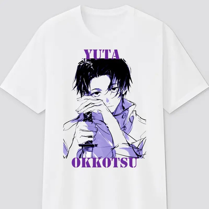 Yuta Okkotsu T-Shirt & Sweatshirt, Jujutsu Kaisen Graphic Tee, Anime & Manga Gifts Cotton Menswear Hoodie | PodTeesHub.com