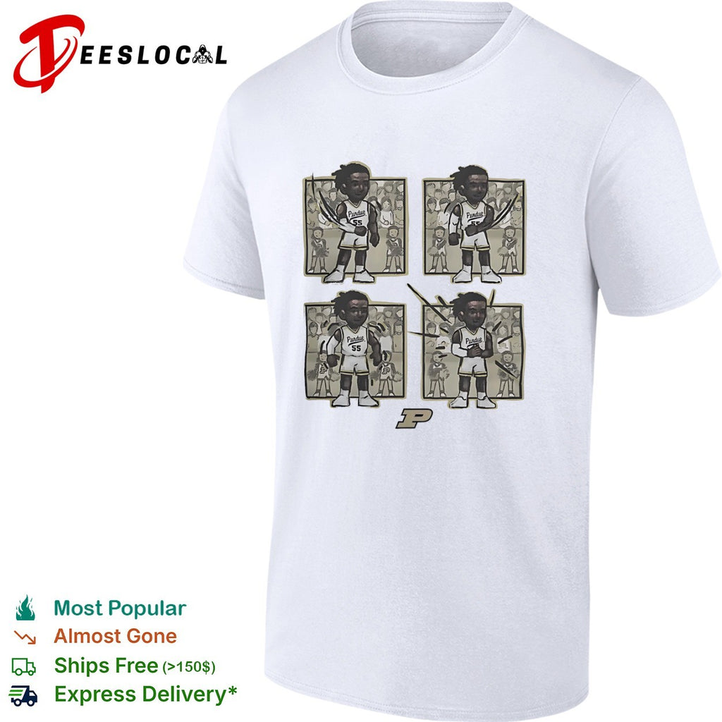 Zach Edey Purdue Boilermakers NCAA Purdue 55 Comic Strip Parody Performance shirt