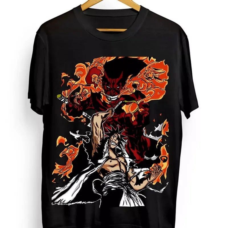 Zaraki Kenpachi T-shirt & Sweatshirt, Bleach Anime Graphic Tee, Anime & Manga Gifts Cotton Menswear Hoodie | PodTeesHub.com