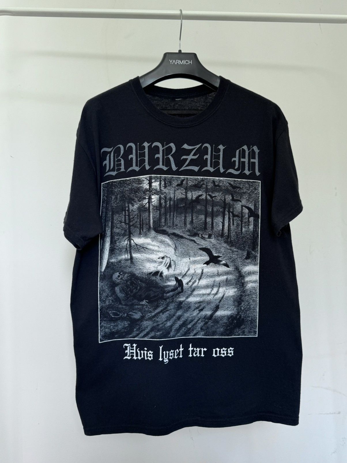 Band Tees Vintage Burzum Hvis Lyset Tar Ass Black Metal Tee Hoodie, Sweatshirt | PodTeesHub.com