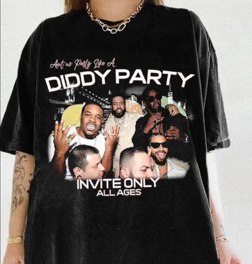 Ain't No Party Like Diddy Ver 2 Rapper Y2K Hip Hop Tee Hoodie, Sweatshirt | PodTeesHub.com