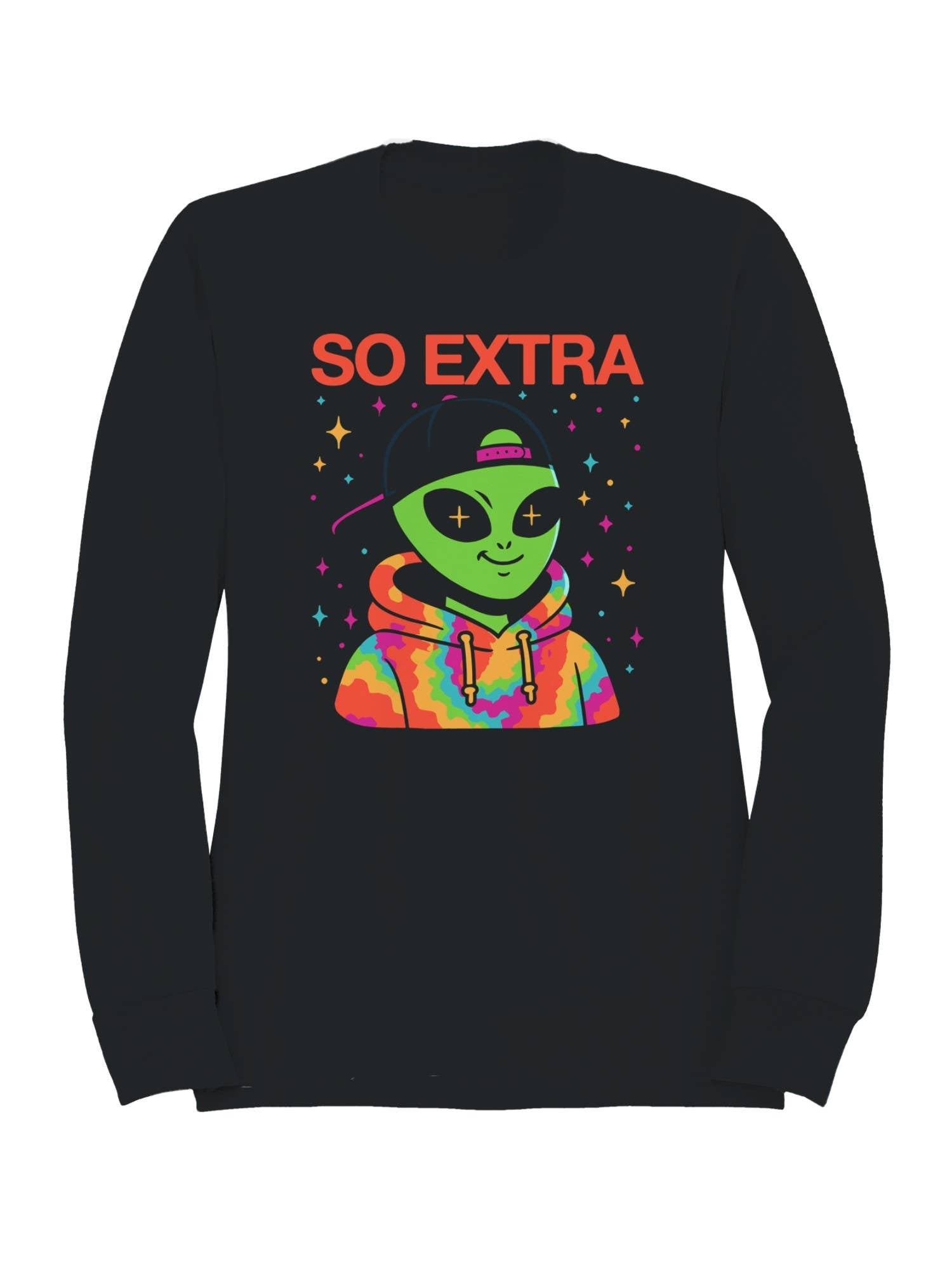 Alien "So Extra" Colorful Style Men's Sweatshirt T-Shirts, Hoodie | PodTeesHub.com