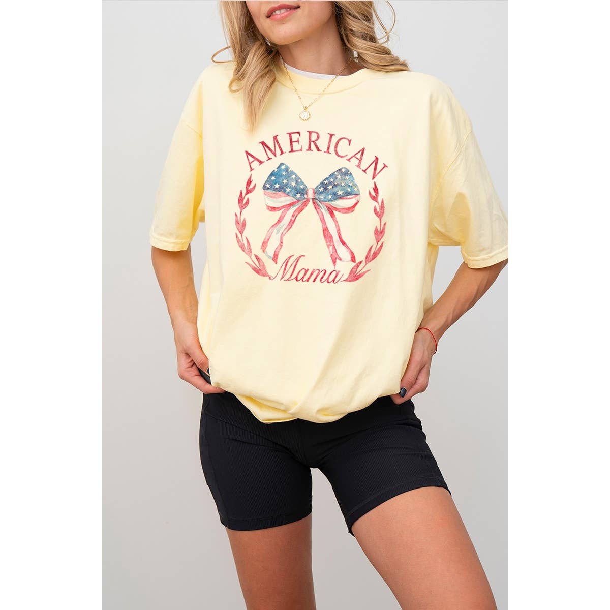 American Mama Vintage Graphic Oversized Tee Hoodie, Sweatshirt | PodTeesHub.com