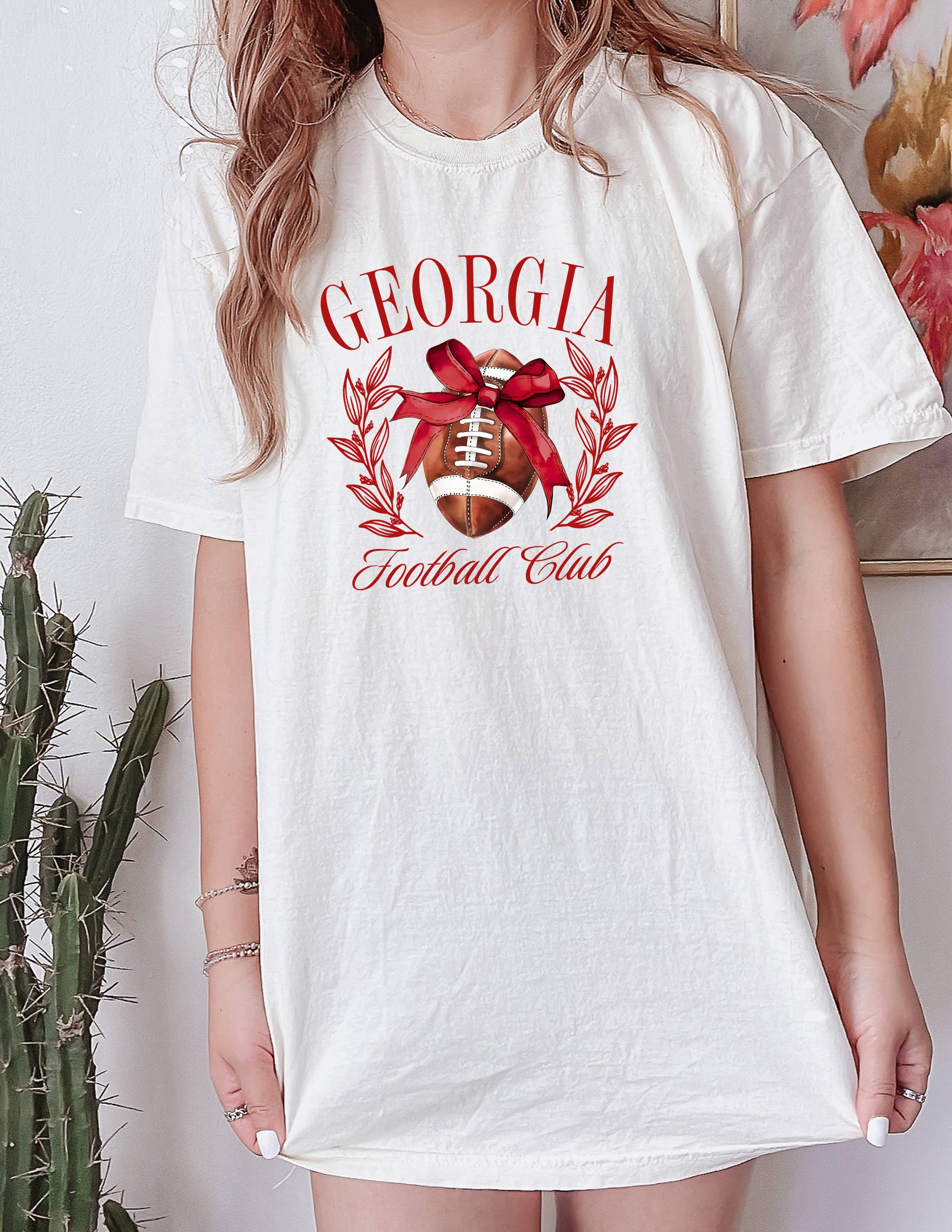 Georgia, Georgia Football Shirt, Bows, Preppy Gameday Hoodie, Sweatshirt | PodTeesHub.com