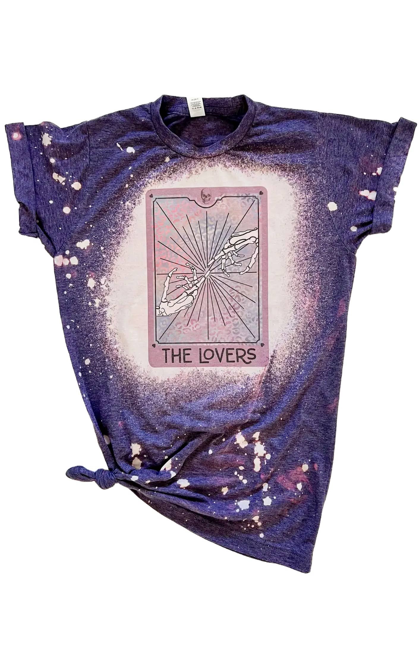 The Lovers - Skeleton Tarot Card Bleached Valentine's Tee Hoodie, Sweatshirt | PodTeesHub.com