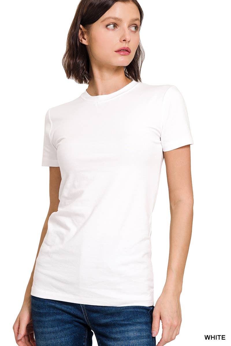 ..._ SI-2499 Short Sleeve Crew Neck Fitted Cotton Tee Hoodie, Sweatshirt | PodTeesHub.com