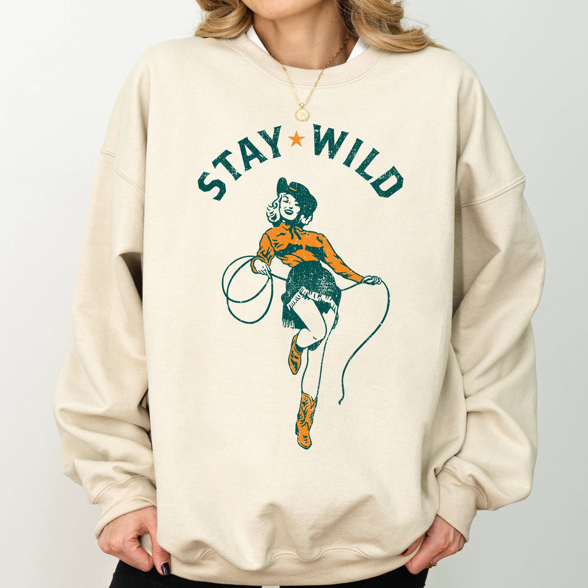 Stay Wild, Cowgirl, Western, Country, Cowboy, Sweatshirt T-Shirts, Hoodie | PodTeesHub.com