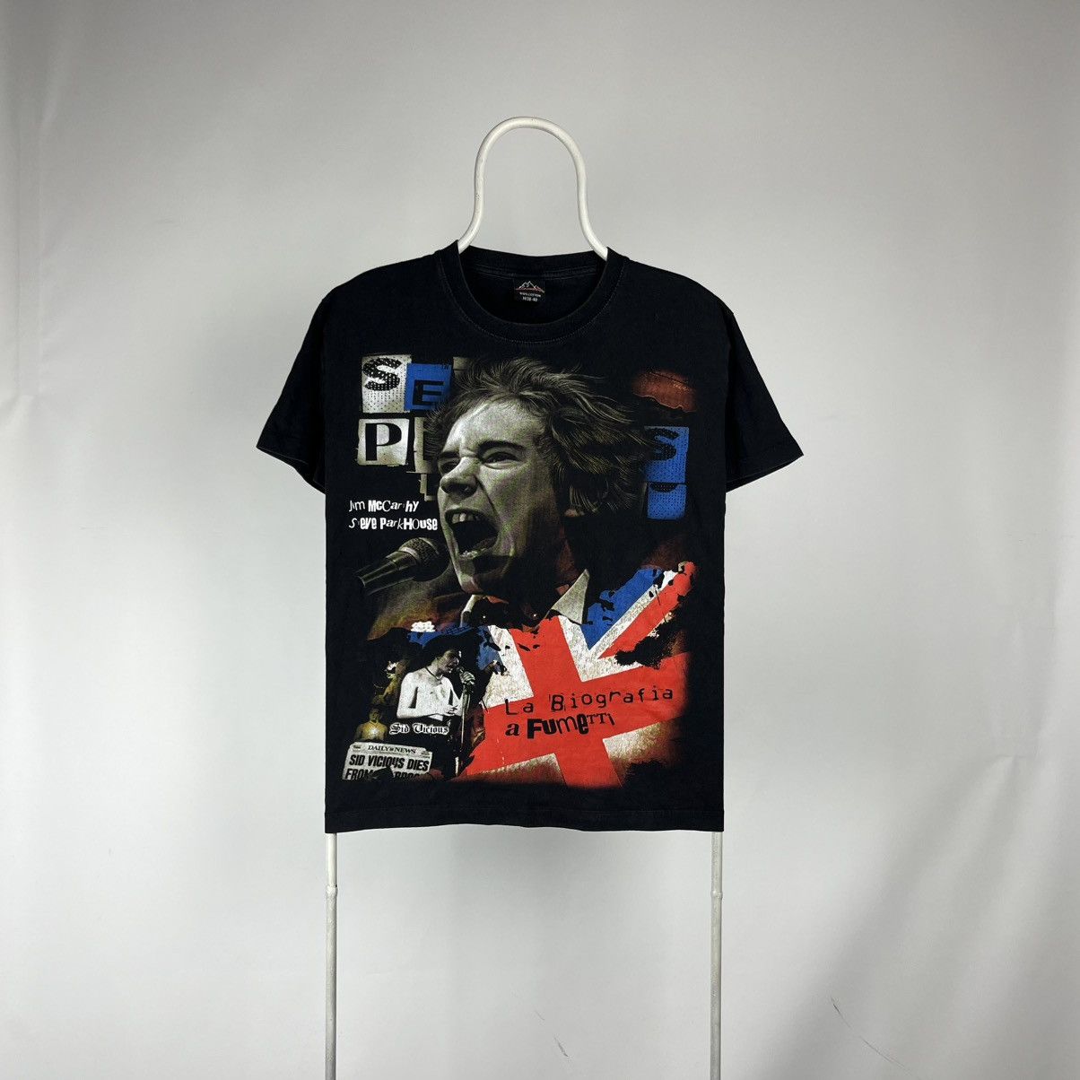 Band Tees Vintage Sex Pistols Tshirt Rock Band All Print Size Medium Hoodie, Sweatshirt | PodTeesHub.com