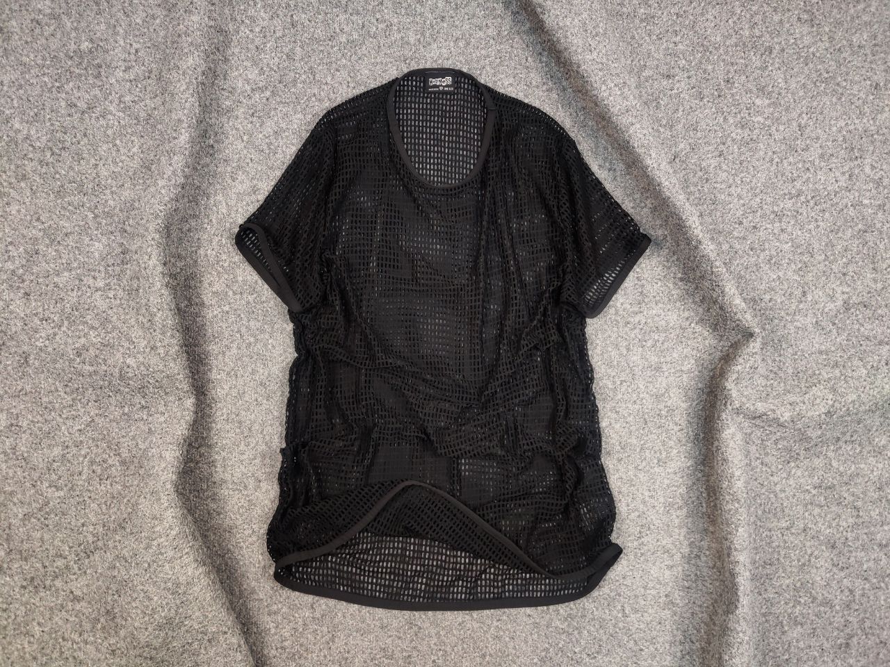 Japanese Brand Vintage 90 S Japanese Y2k Style Black Mesh Men S T Shirt Hoodie, Sweatshirt | PodTeesHub.com