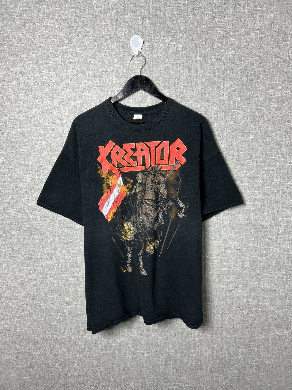 Band Tees Kreator European Apocalypse Big Logo Thrash Metal T Shirt Hoodie, Sweatshirt | PodTeesHub.com