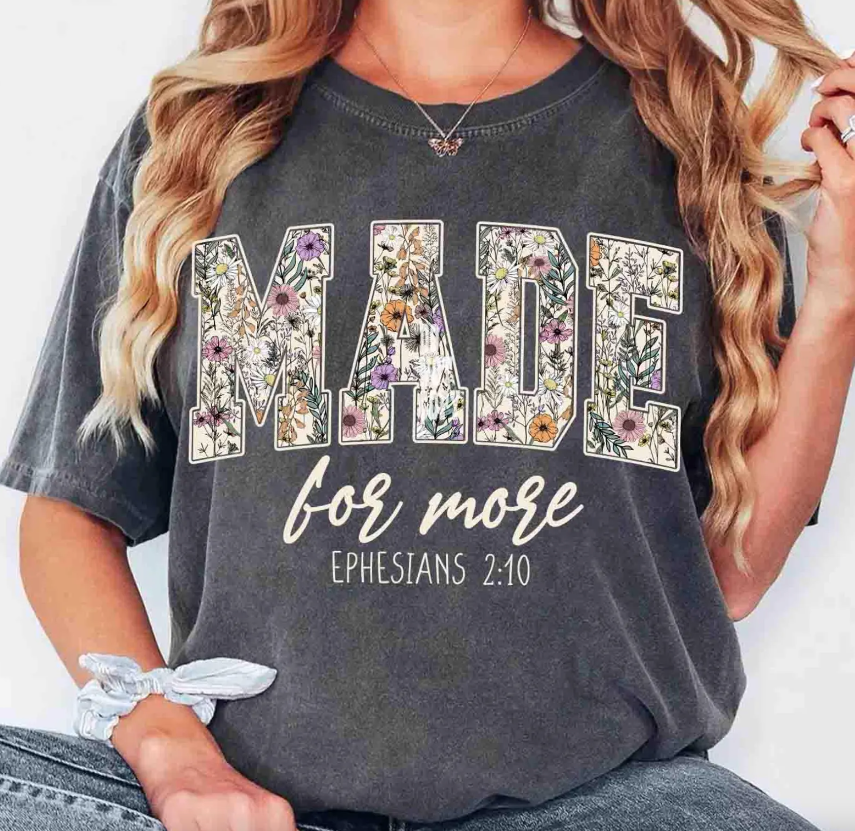 Made For More Wildflower Comfort Color Tee Hoodie, Sweatshirt | PodTeesHub.com